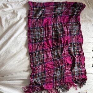 Plaid Pink Scarf